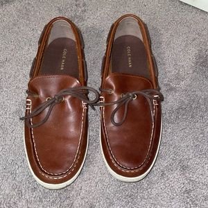 Men’s Cole Haan Brown Leather Boat Shoes